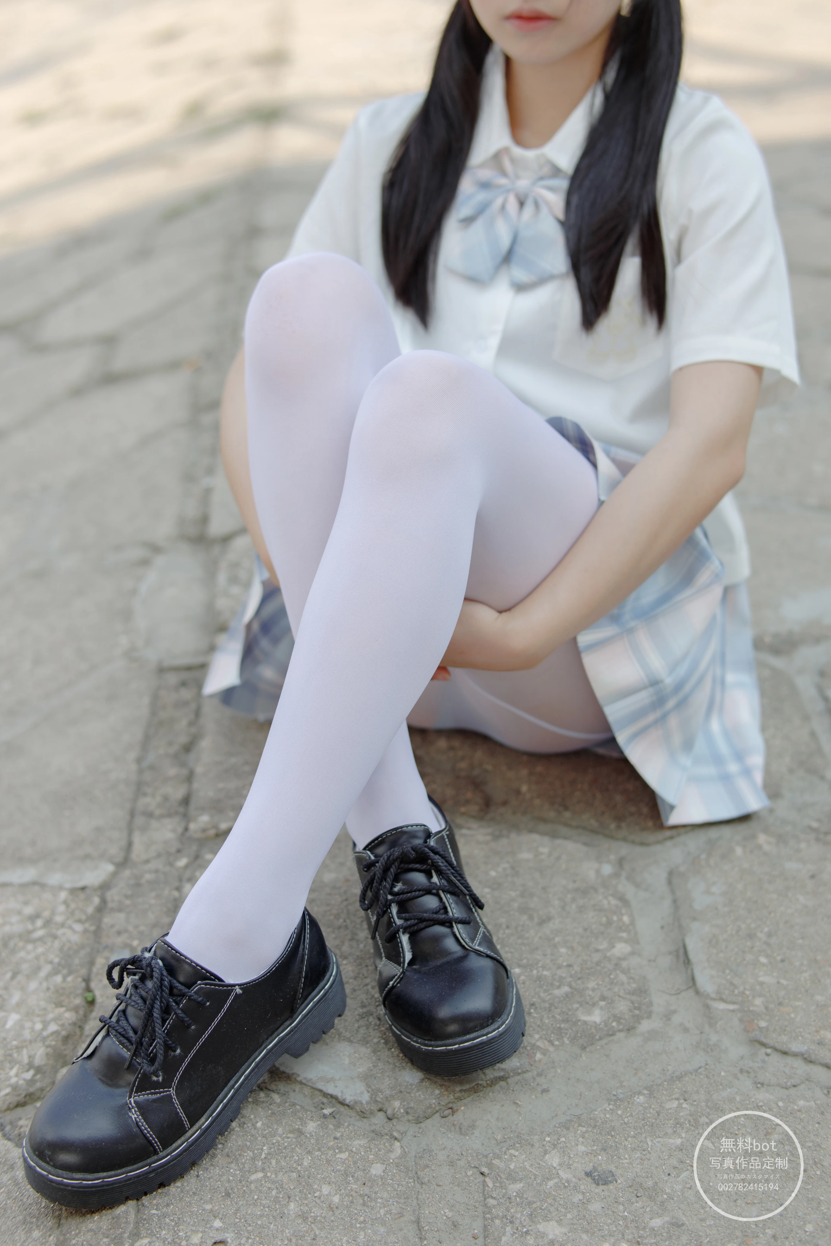 森萝财团 有料001  小兰 白丝JK制服少女 [64P] 1
